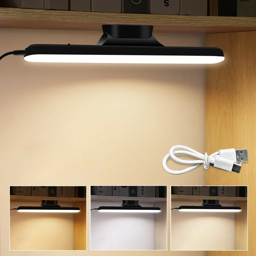 LED Makeup Mirror Lights Magnetic Hanging USB Rechargeable Desk Lamp Reading Light Dimmable Cabinet Closet Dormitory Night Light