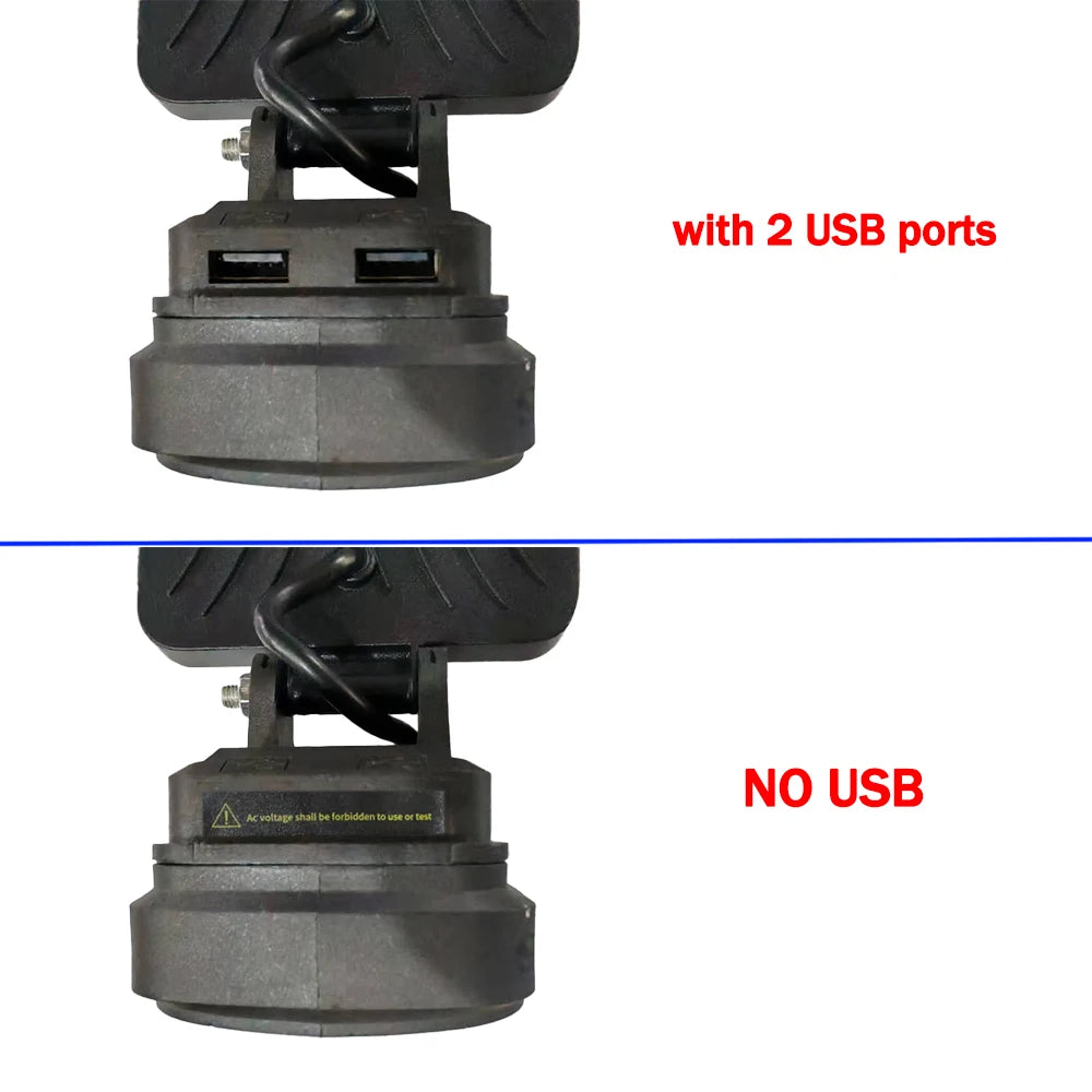 Led Light Portable Spotlight Cordless Outdoor Work Fishing Handheld Emergency ToolLight Fit Makita/Dewalt/Milwaukee 18V Battery