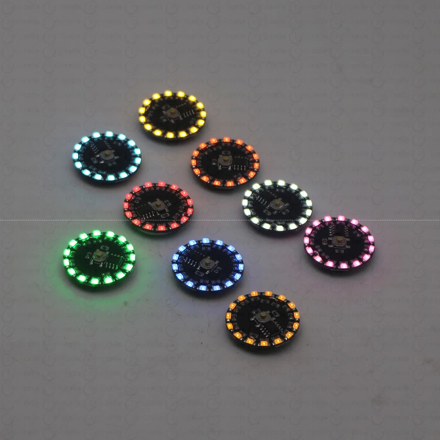 16Modes Flow Light Wireless LED Lamp Flashing Rotating Breathing Lighting Model Scene Toys Lamps Battery Powered KEY Control