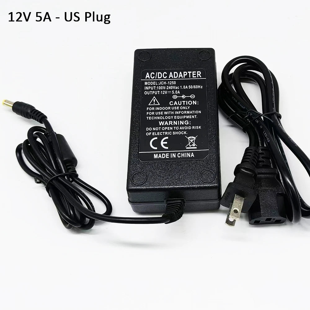12V LED Adapter AC 100V-240V to DC 12V Transformer 1A 2A 3A Electronic Power Supply Converter LED Driver For LED Strips Light EU
