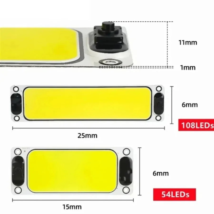 1/2PCS LED Chip Interior Light Ceiling Lamp 12-90V With Switch Reading Night Light With On Off for Van Lorry Truck Camper Boat