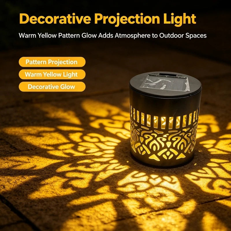 Solar Fence Lights, IP65 Waterproof Metal Wall Lamp for Outdoor Garden Yard Deck Steps Patio Decoration