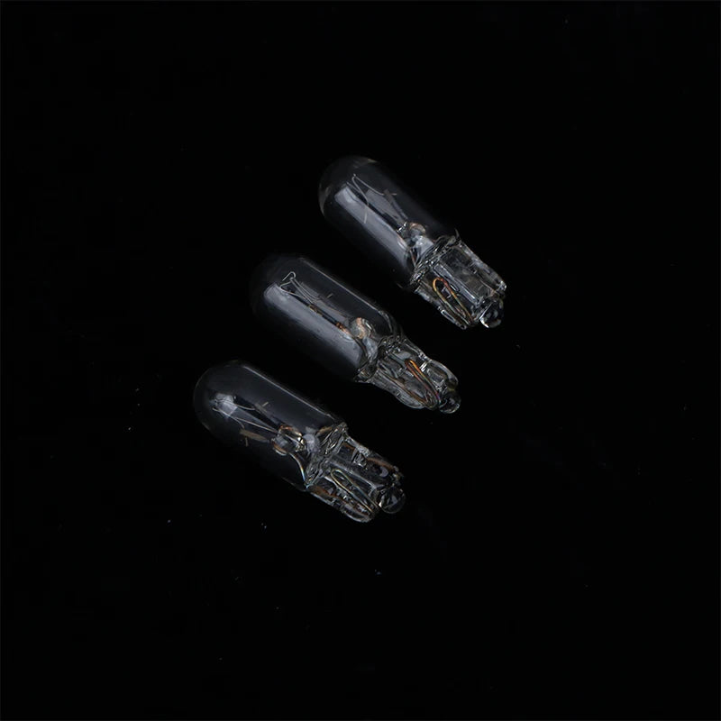 10Pcs 12V 3W T6.5 Car Dashboard Instrument Panel Light Indicator Light High Temperature Resistant Lighting Accessories