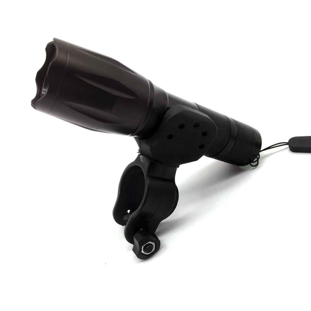 360 Degree Rotatable Bike Light Bracket MTB Road Bike LED Flashlight Mount Holder Universal Flashlight Holder Front Light Clip