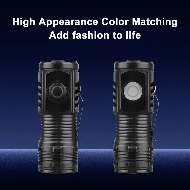 3*LED Powerful Portable Ultra Bright Mini Torch Rechargeable Waterproof Cap Clip Flashlight for Outdoor Camping Emergency