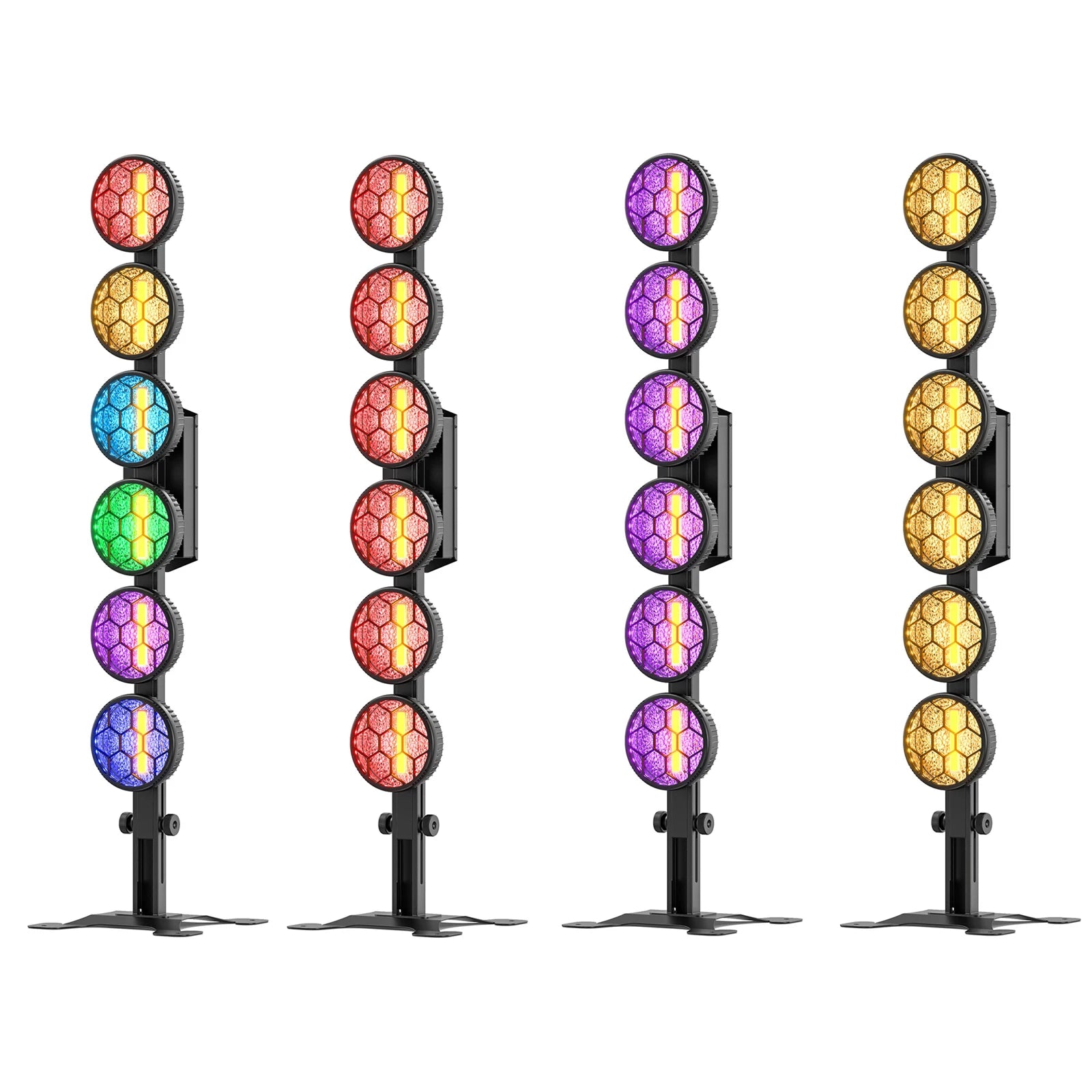 4PCS 300W COB Par Light RGB LED Retro Lights Stage Linear Vintage Light DMX for Party Concert Wedding Theater Live Show Bar Club