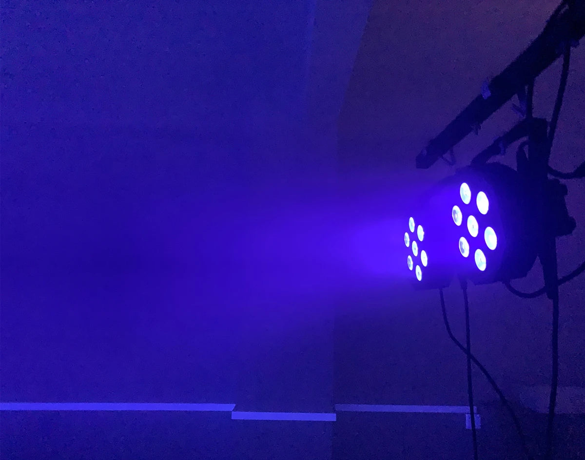 4PCS 7x18W LED Flat SlimPar RGBWA UV Light 6in1 LED Wash DJ Light Stage Dmx512 Stage Lighting