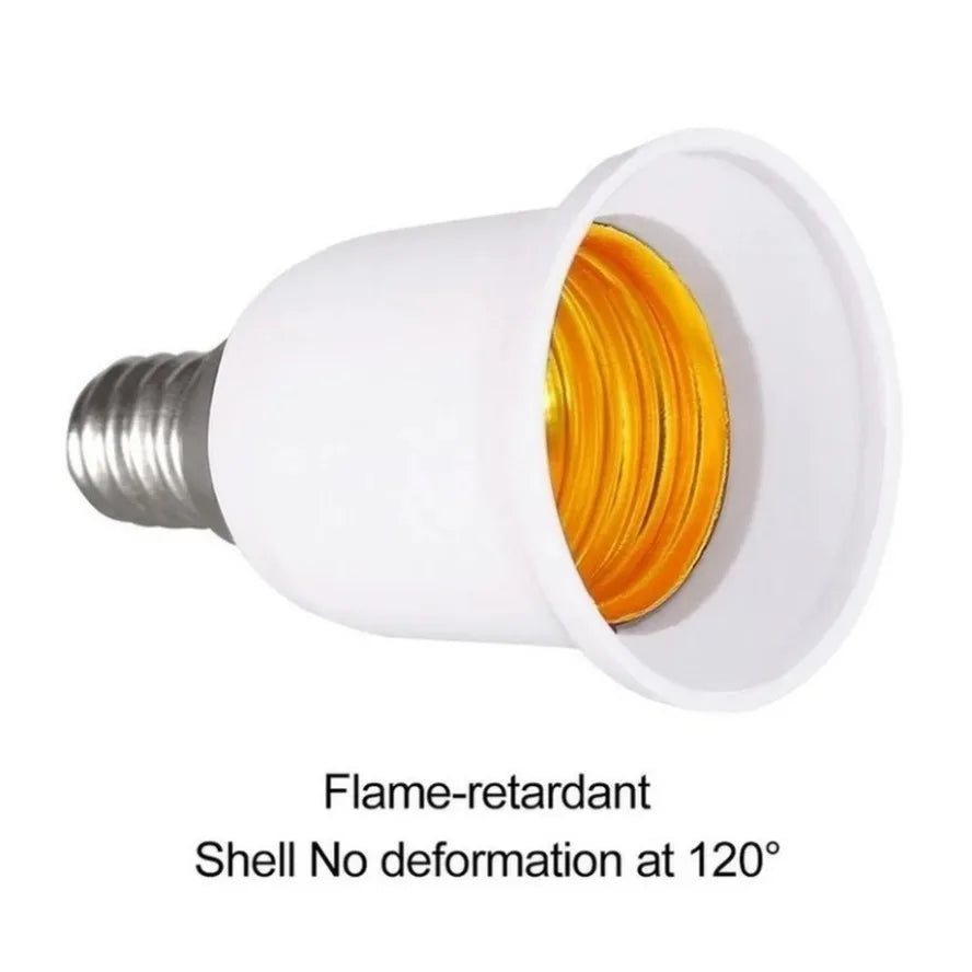 3PCS E14 To E27 Adapter Conversion Socket Fireproof Plastic Converter High Quality Material Socket Bulb Adapter Lamp Holder