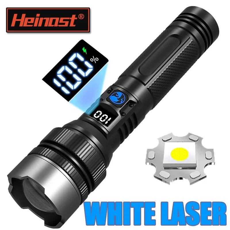 Powerful SL-301 LED Flashlight Battery Display USB Rechargeable LampTelescopic Zoom Torch Light Outdoor Camping Flash Light