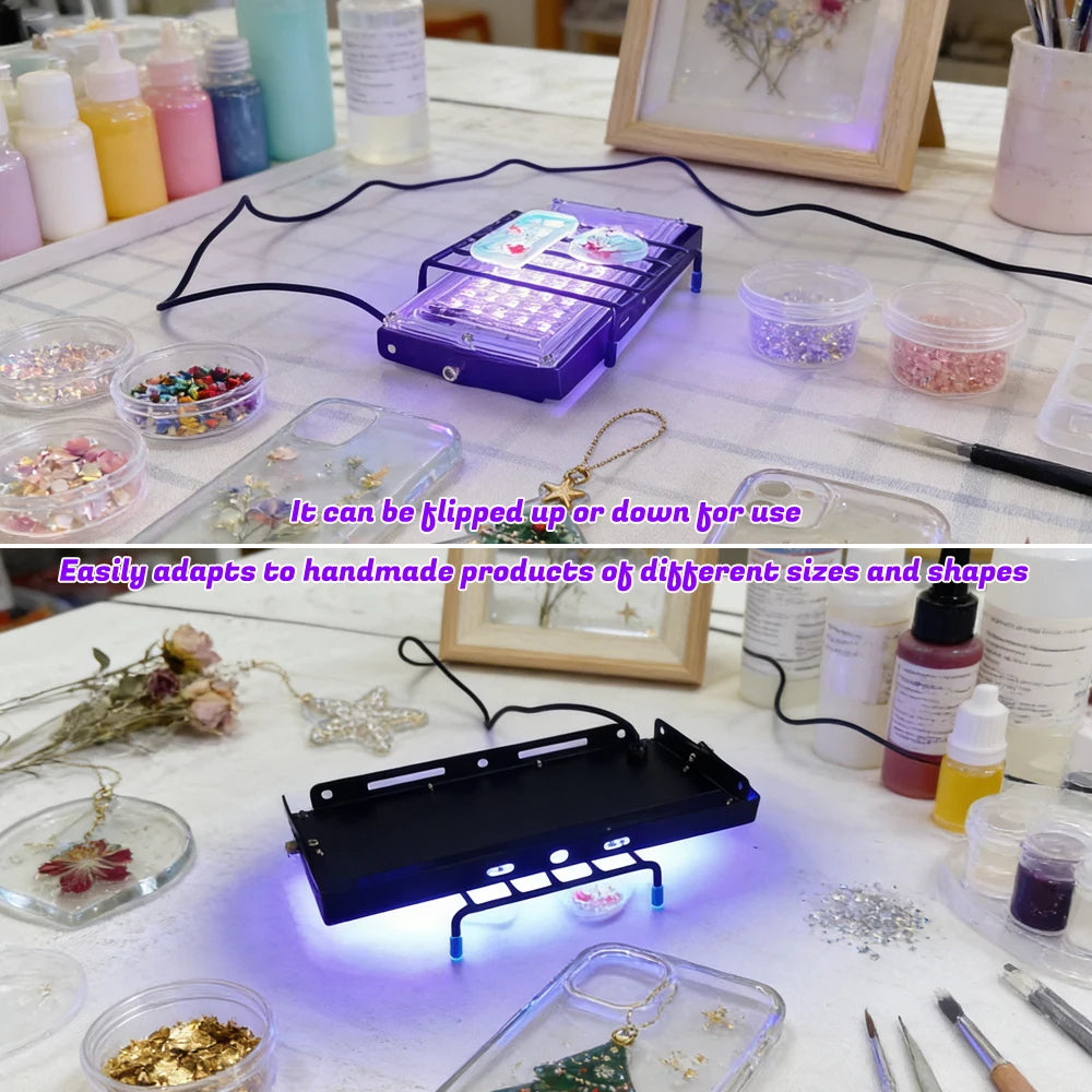 50 LED UV Resin Curing Lamp | Fast Cure USB UV Light for DIY Jewelry Making and Epoxy Crafts