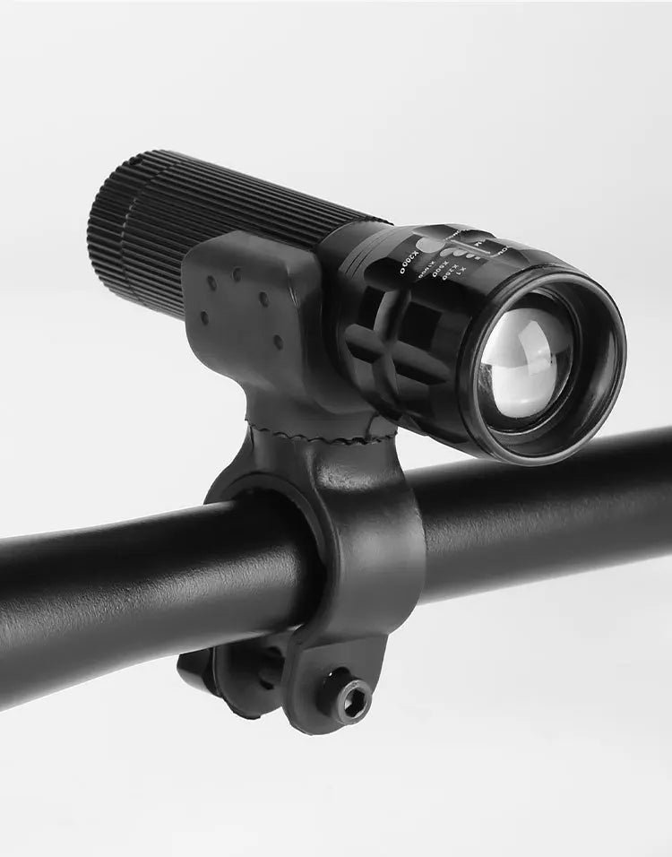 360 Degree Rotatable Bike Light Bracket MTB Road Bike LED Flashlight Mount Holder Universal Flashlight Holder Front Light Clip