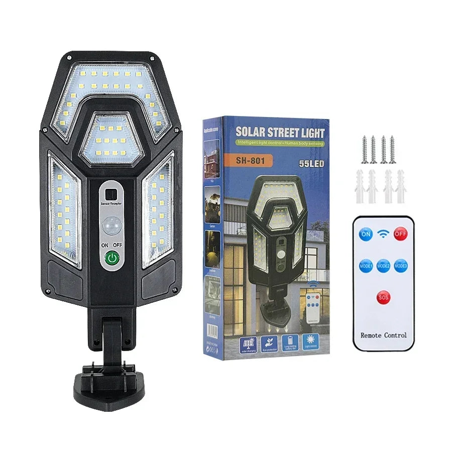 30000LM Solar LED Lights Outdoor Solar Lights Of Motion Sensor 3 Modes Waterproof IP65 Solar Garden Light Street Yard Lantern