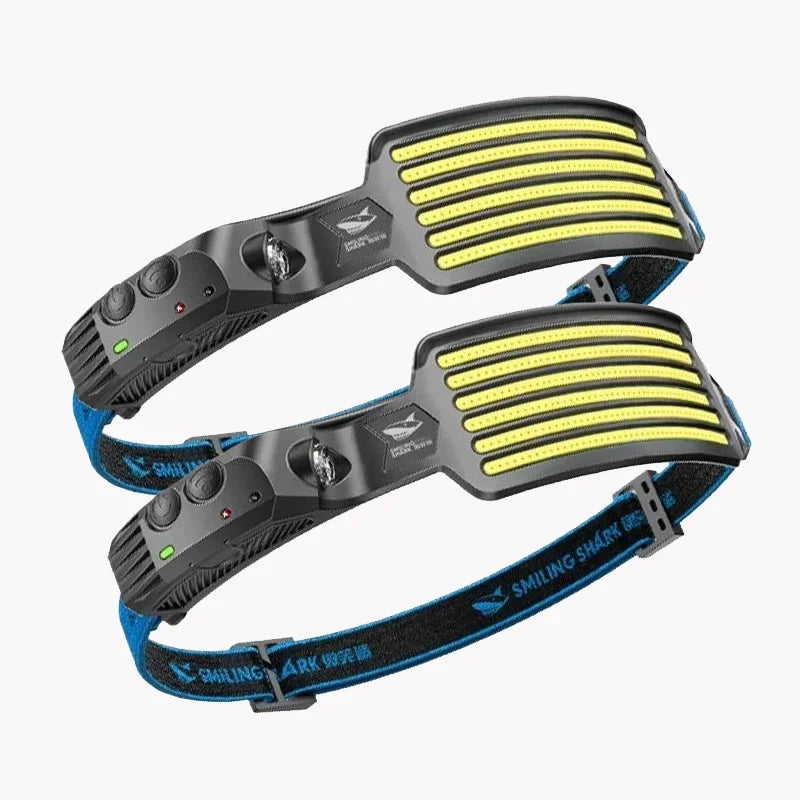 New COB Headlamp Powerful Induction LED Sensor Head Torch USB Charging with Battery Flashlights for Fishing Outdoor Riding