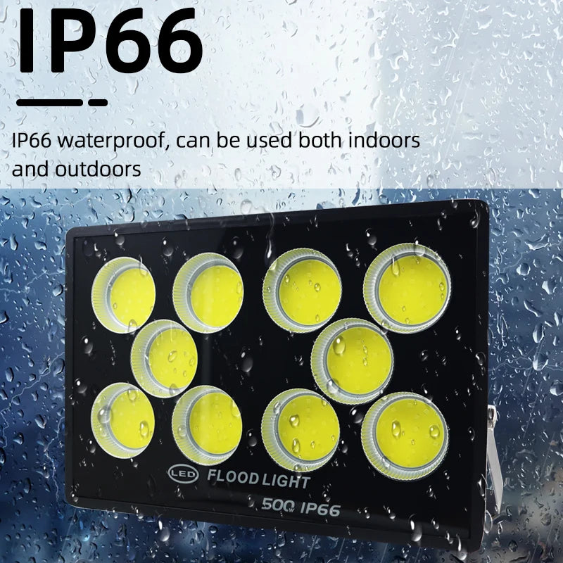 NEW Led Flood Light 500W 400W 300W 200W 100W AC 220V Outdoor Wall Floodlight Spotlight IP66 Waterproof LED Street Lamp