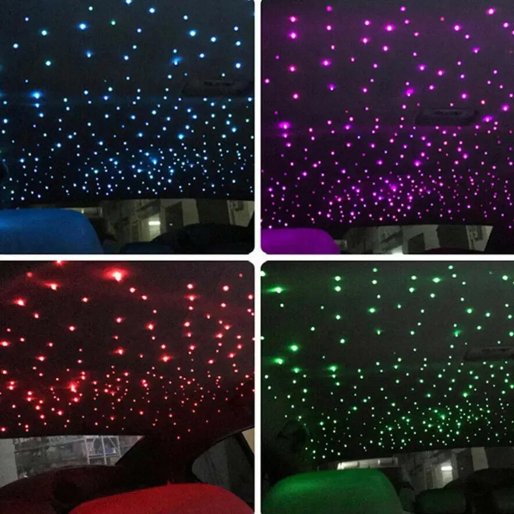 1/2/4 Split Fiber Optic Light Starry Sky Lamp APP Music Remote Control Car Roof Star Light Ceiling for Car Home