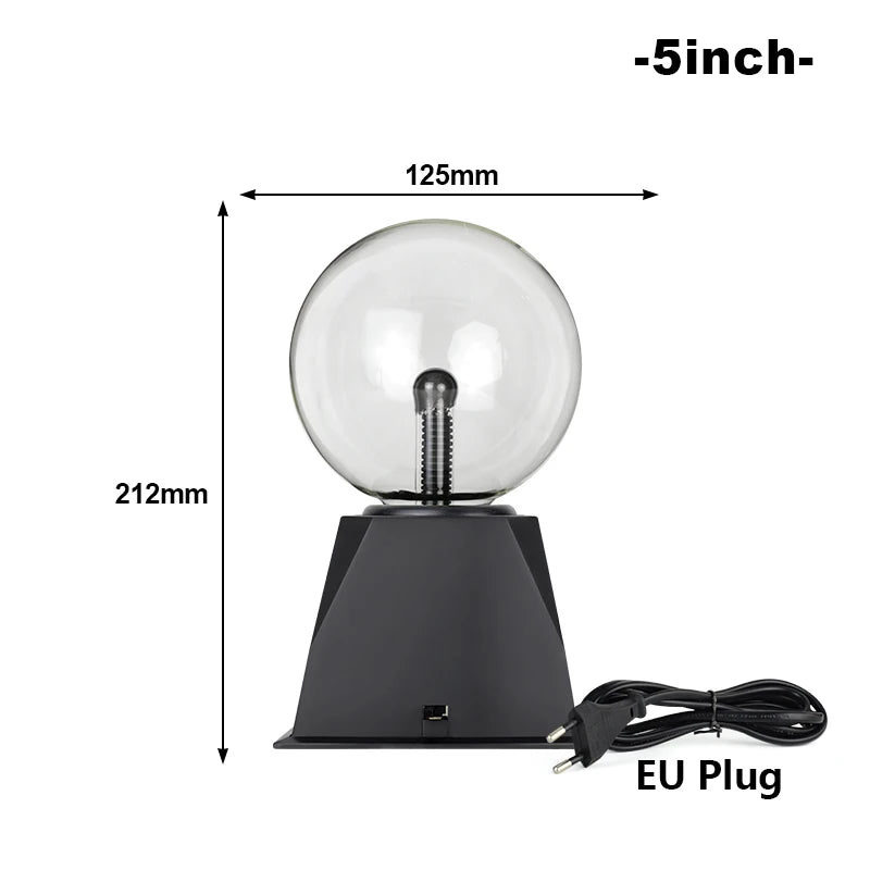 Magic Crystal Plasma Ball Lamp 3/4/5/6/8 Inch LED Night Light Kid Birthday Christmas Gift Lighting Bedroom Decor Novelty Lamp