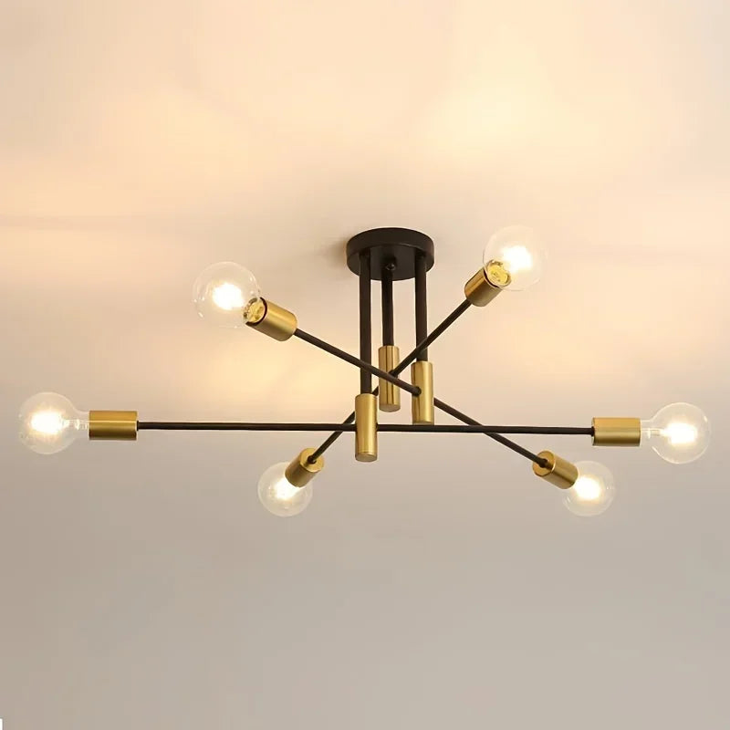 JOYINLED Hot Sales Modern Chandeliers  2/4/6/8BG Simple Decoration Ceiling Lamp Flush Mounted Indoor Room Lights Ceiling
