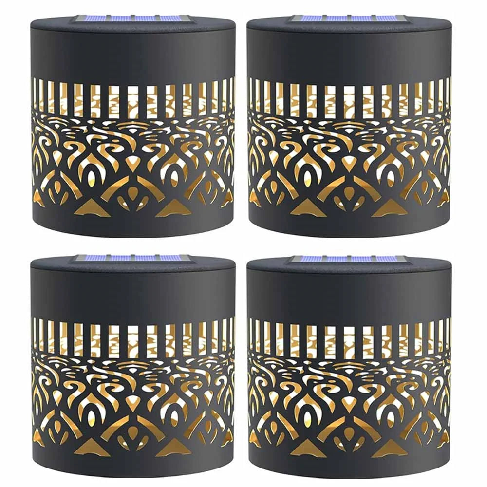 Outdoor LED Solar Fences and Wall Lights, Metal Mandala Lights, for Gardens, Lawns, Estates, Fences, Corridors, Lawns, Porches