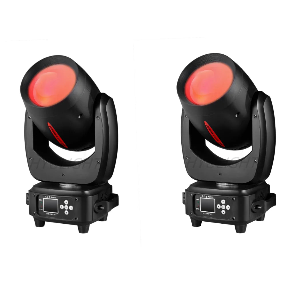 LED 180W Moving Head Light Beam&Spot& Zoom 24 Rotating Prisms 14 Gobos 11Color Wheel &Rainbow Effect 6 Discharge -Lens DJ Stage