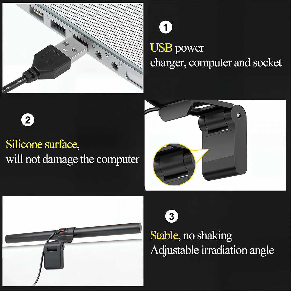 30CM CCT LED Monitor Light Bar Computer Screen Hanging Lights Atmosphere Table Lamp Reading Night Lights Gaming Dimming Lights