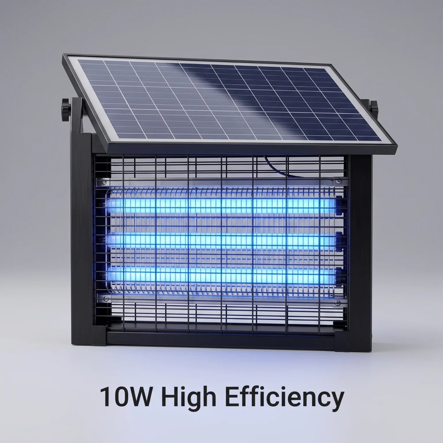 Solar Bug Zapper Outdoor IPX5 Waterproof UV Blue Light Mosquito Killer Lamp Auto Light Sensor Solar Powered Insect Fly Trap for Garden Farm Patio Yard Camping