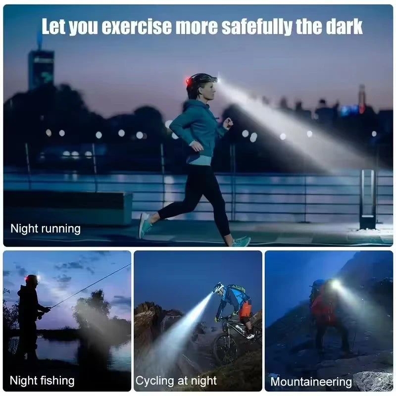 Night Hunting Spotlights Rechargeable Lamp Rechargeable Led Headlamp Super Powerful Flashlights Led Work Light Flashlight Lights