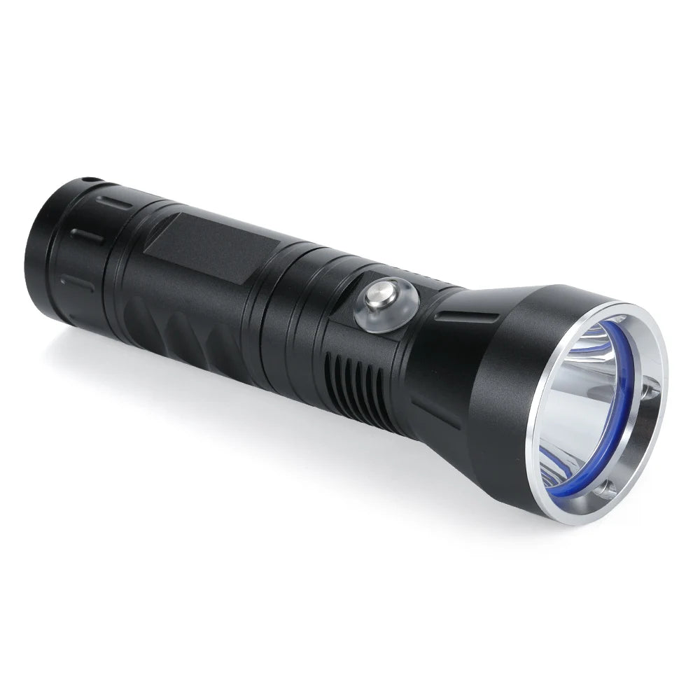 Professional 30W LED Diving Flashlight 3000lumens Tactical Underwater 100M Waterproof 26650 Deep-Sea Fish Lamp