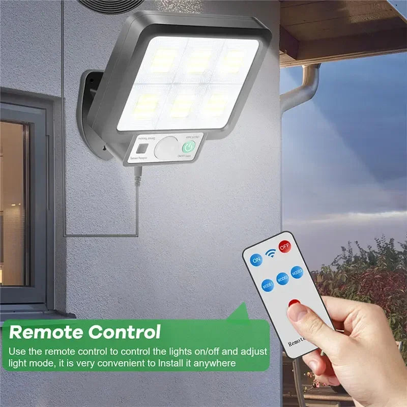 LED Solar Split Wall Lamp 3 Mode Waterproof Motion Sensor Lamps Garden Street Lighting Solar Lamp For Garage Security Wall Light
