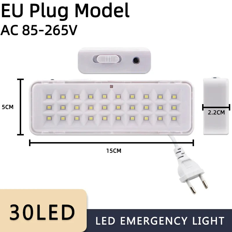 Fire Fighting Light 30LED Emergency Light Fire Emergency Lighting Luminaire 2 Modes Wall Mounted Emergency Lamp Smart Home Bulbs