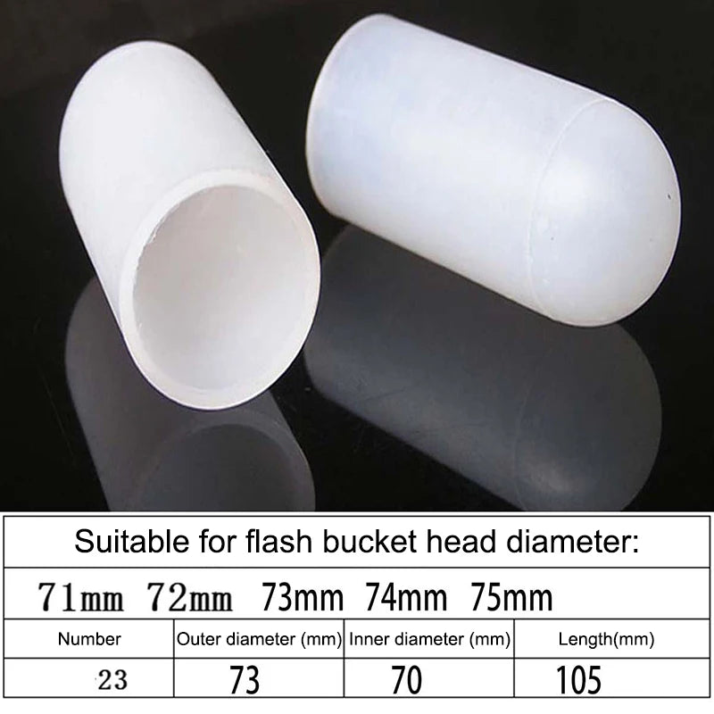2Pcs Silicone Elastic Flashlight Lampshade For SP31 SP35 IF22A C8G IF25A SP36 S2 C8 EA01 TS21 Q8 14-75MM Torch