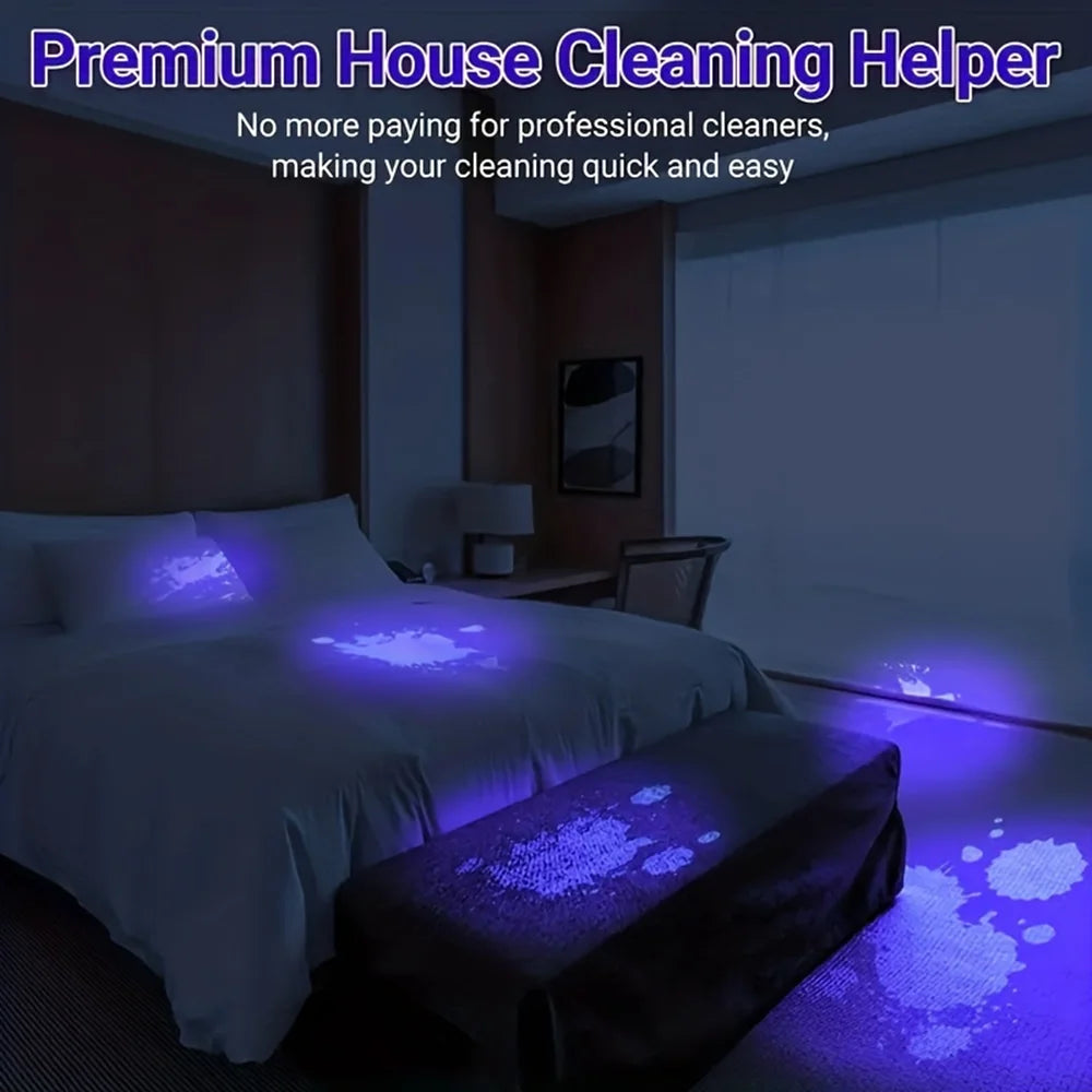Zoom UV 365nm/395nm LED Flashlight High Bright Nail Beauty Cat Dog Urine Tinea Ore Money Invisible Marker Scorpion Torch Light