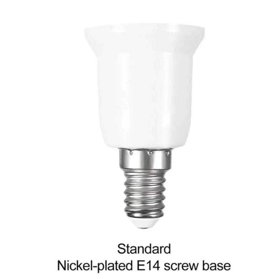 3PCS E14 To E27 Adapter Conversion Socket Fireproof Plastic Converter High Quality Material Socket Bulb Adapter Lamp Holder
