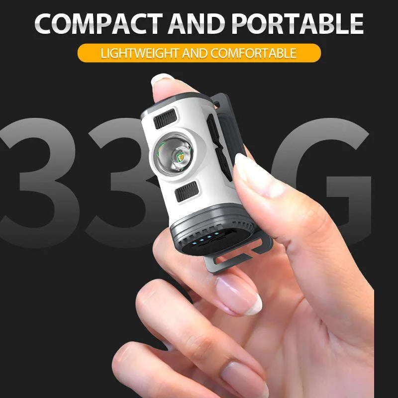 Multi-Functional LED Head Lamp Motion Sensor Hat Clip Lamp Rechargeable Headlight Led Head For Outdoor Fishing Camping Lantern