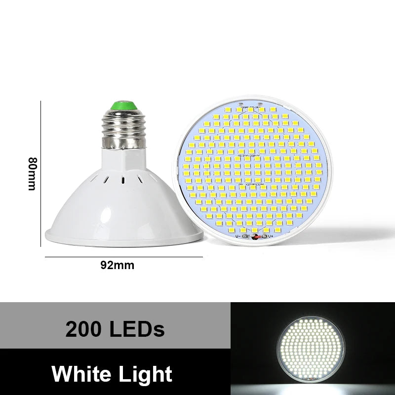 E27 LED Plant Grow Light LED Lamp Spotlight Bulb AC85-265V Full Spectrum Indoor Hydroponics Flower Seedling LED Phyto Lamp