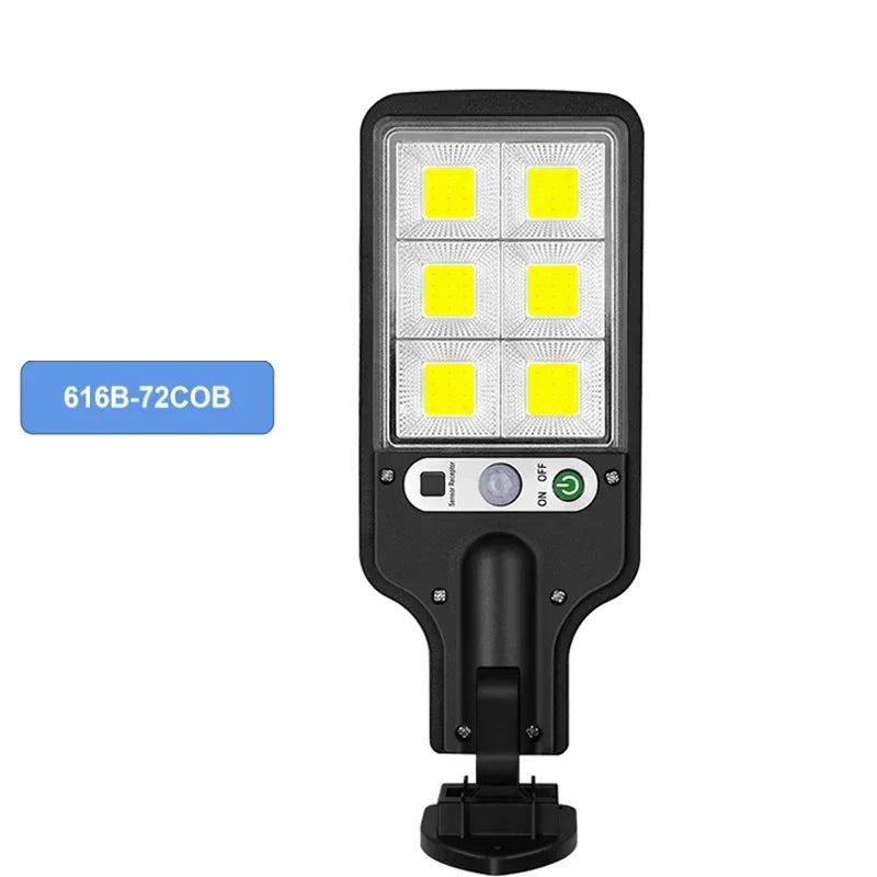 New Solar Lamp 55LED Outdoor Sunlight Motion Sensor Remote Control Solar Focus Wall Street Light Waterproof External Solar Lamp