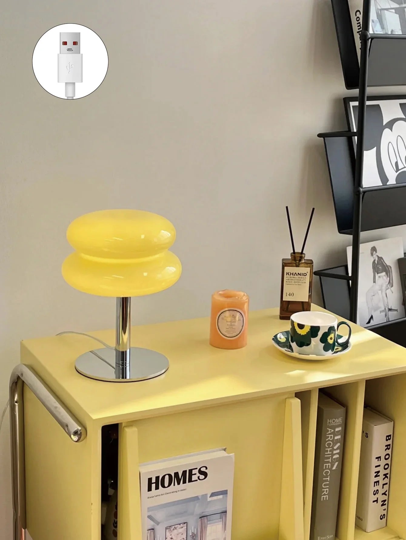 LED Table Lamp Macaron Glass Lustre Trichromatic Dimming Living Room Bedroom Study Atmosphere Lamps Eye Protection Night Light