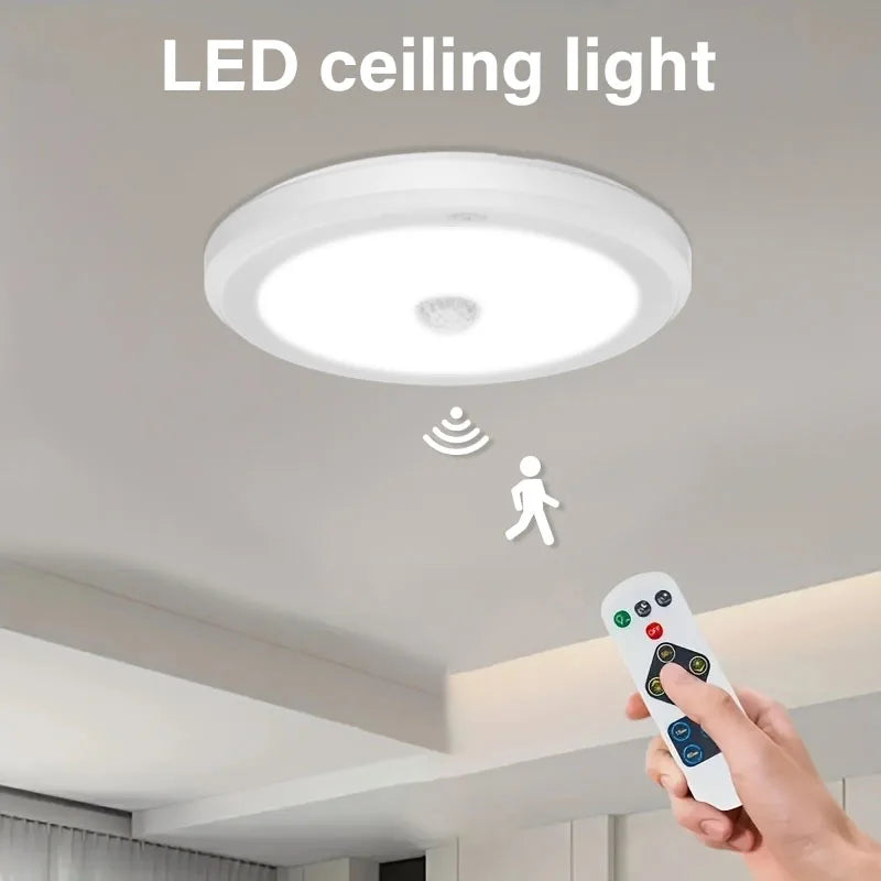 Magnetic PIR Motion Sensor LED Ceiling Light 2.5W 250lm Cool White Indoor Light For Living Room Bedroom Hallway Office Balcony