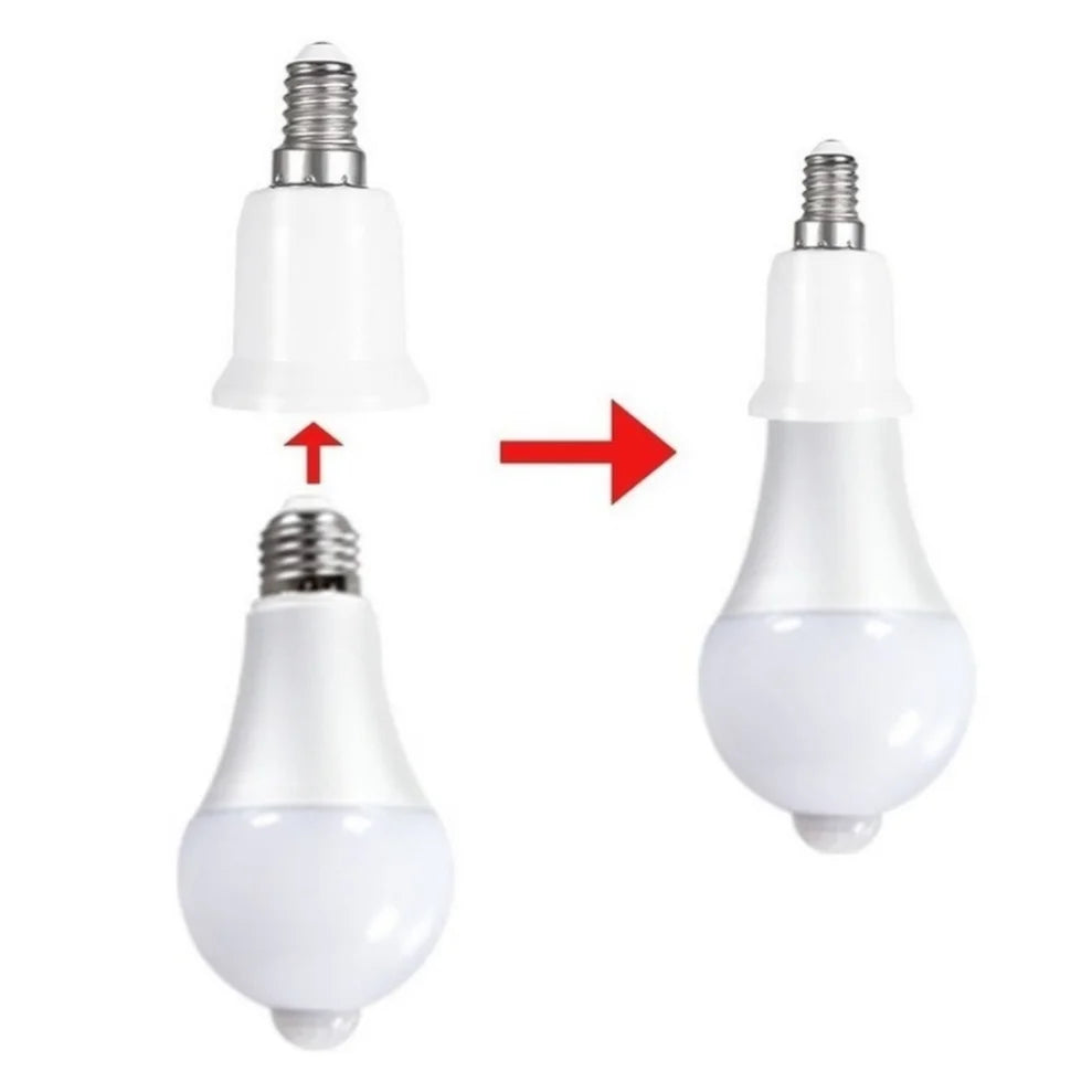 5Pcs E14 to E27 Base Screw Light Lamp Bulb Holder Adapter Lamp Holder Adaptor for Household Bulb Lamp Advanced Materials