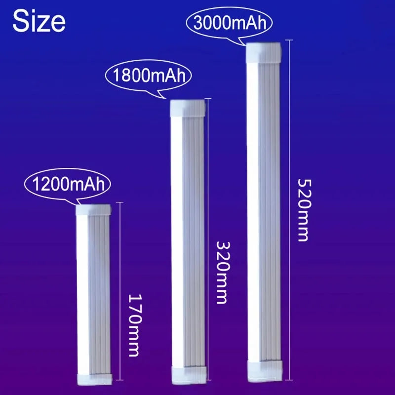 Colorful Tube Light RGB Light 32cm USB Light Night Light Purple Blue Light Stick Room Lamp Handheld Hanging Fill Light Photo