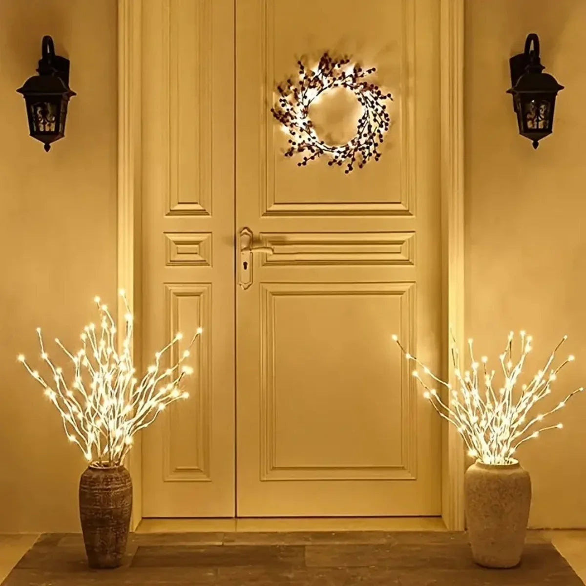 1 PCS White Birch Branch Light LED Festive Lights Battery Operated For Christmas Party Wedding Decoration Twig Outdoor Lights