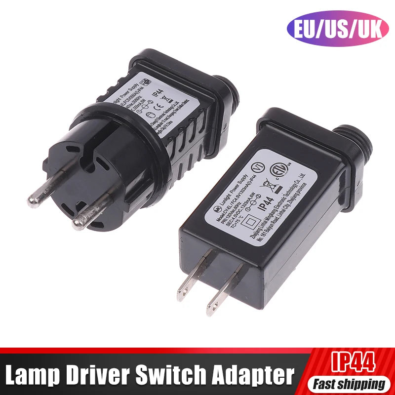 EU/US/UK Plug 8 Functional SELV LED Lamp Driver Switch Adapter IP44 Waterproof Laser Lighting Europe Power Supply 5V/24V/31V 6W