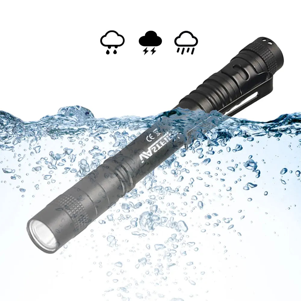 Mini Pen Light Flashlight Red/White/395nm Torch Penlight Flashlight with Clip Pet Dog Cat Urine Stain Ore Money Detection Torch