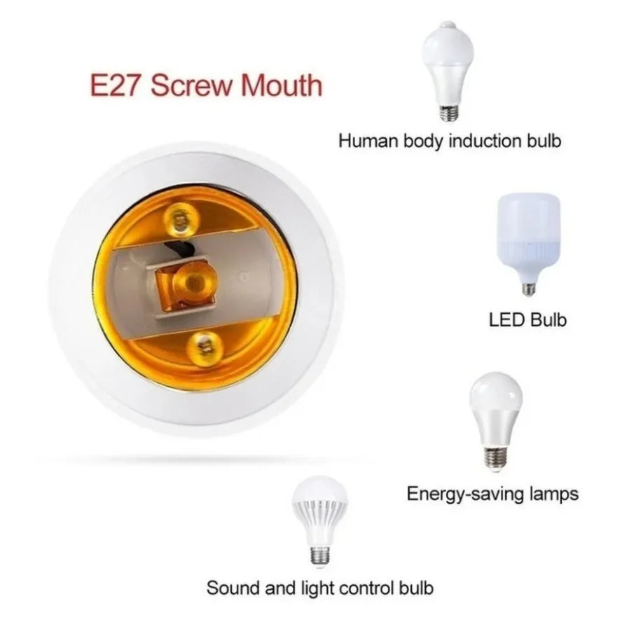 3PCS E14 To E27 Adapter Conversion Socket Fireproof Plastic Converter High Quality Material Socket Bulb Adapter Lamp Holder