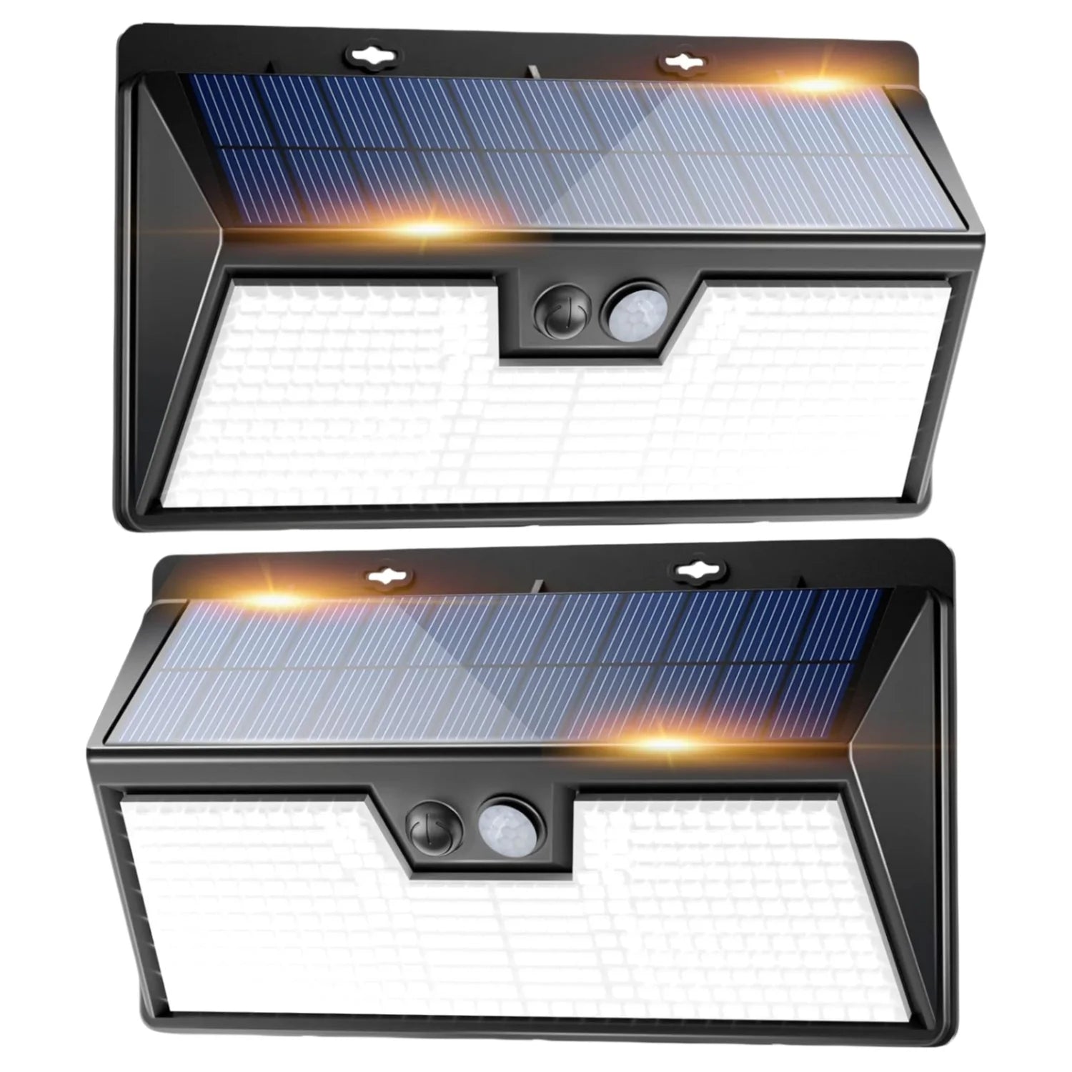 Solar Lights Outdoor Motion Sensor, 3 Modes 318LED Solar Powered Fence Wall Light IP65 Waterproof,  Outside Deck Yard Patio Hous