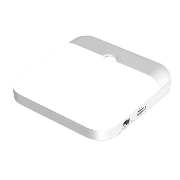 LED Motion Sensor Night Light, Square USB Rechargeable Cabinet Lamp, for Bedroom Kitchen Staircase Hallway Wardrobe