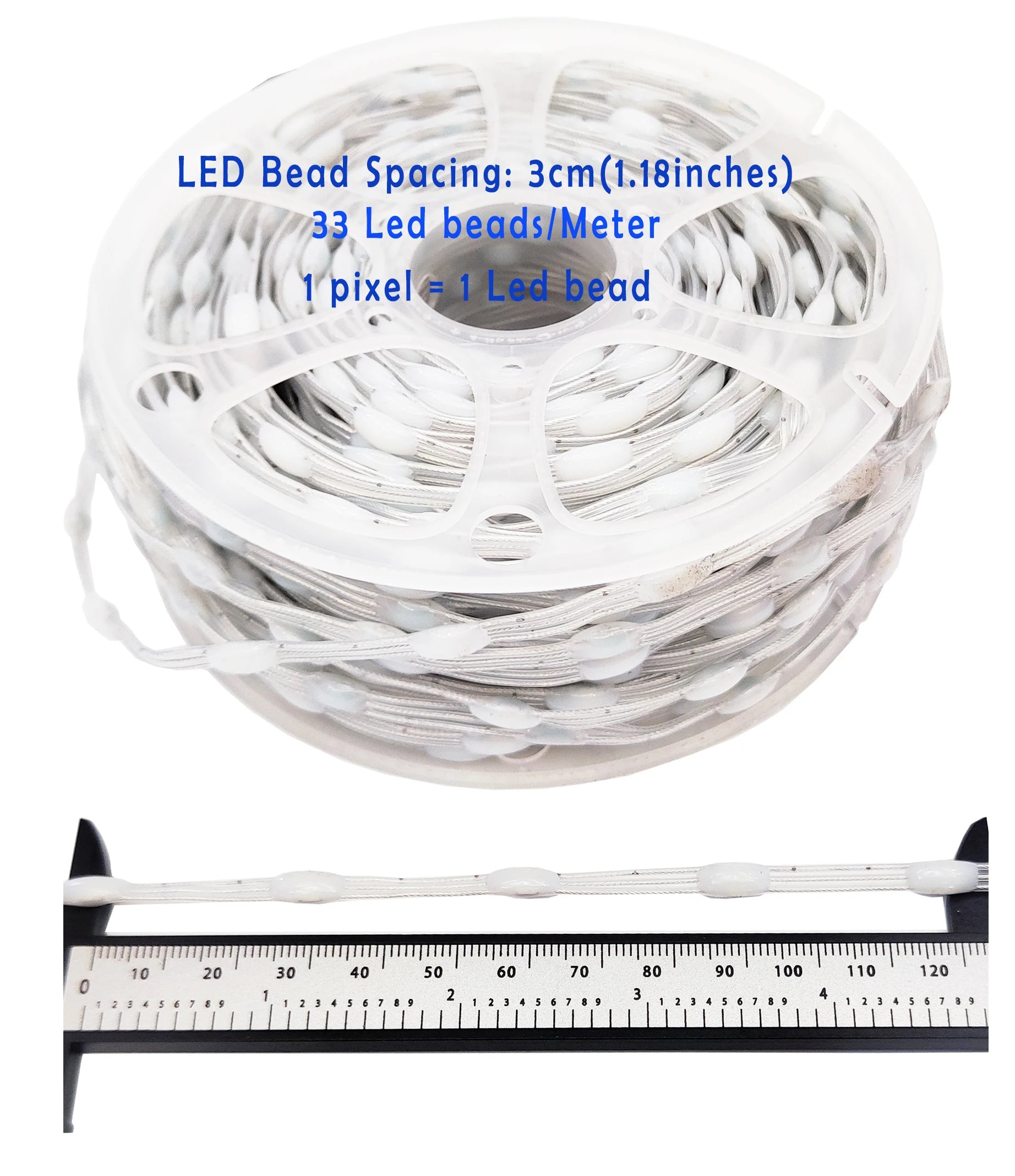 5V WS2812 WS2811 Programmable LED Strip  RGBIC Dream Color Individually Addressable Fairy Lights, 3-Wire Cable, Pixel  Lighting