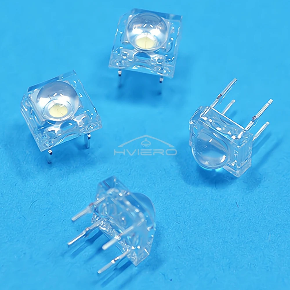 100Pcs Min F5 5mm Red Green Blue White Yellow Dome Flux Water Clear Piranha 1.9~3.4V Lamp Bead Light DIY Emitting Diode Led Bulb