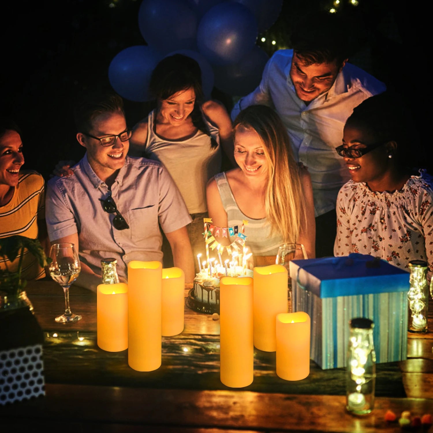24-144 Units/Set of Waterproof Indoor Flameless LED Candle Lights Wholesale, Party Supplies for Gatherings and Festivals