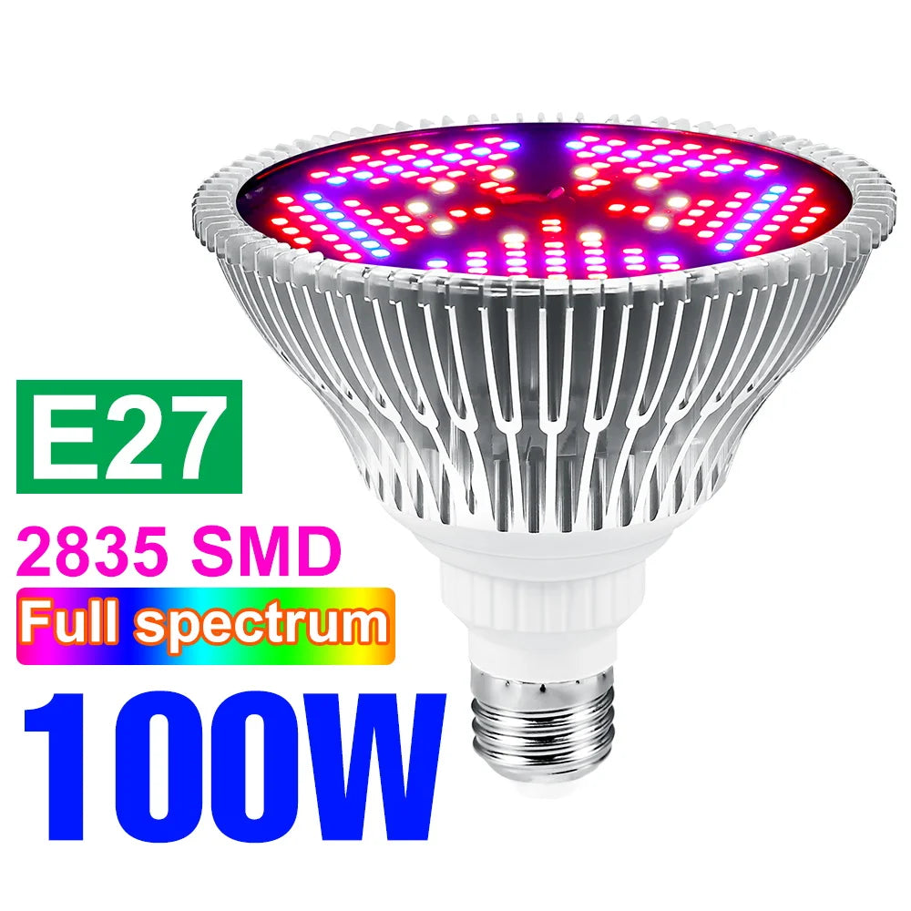 220V LED Full Spectrum Grow Light Bulb E27 Phytolamp For Plants LED E14 UV Lamp Indoor Flower Seeds Hydroponics Growth Lights