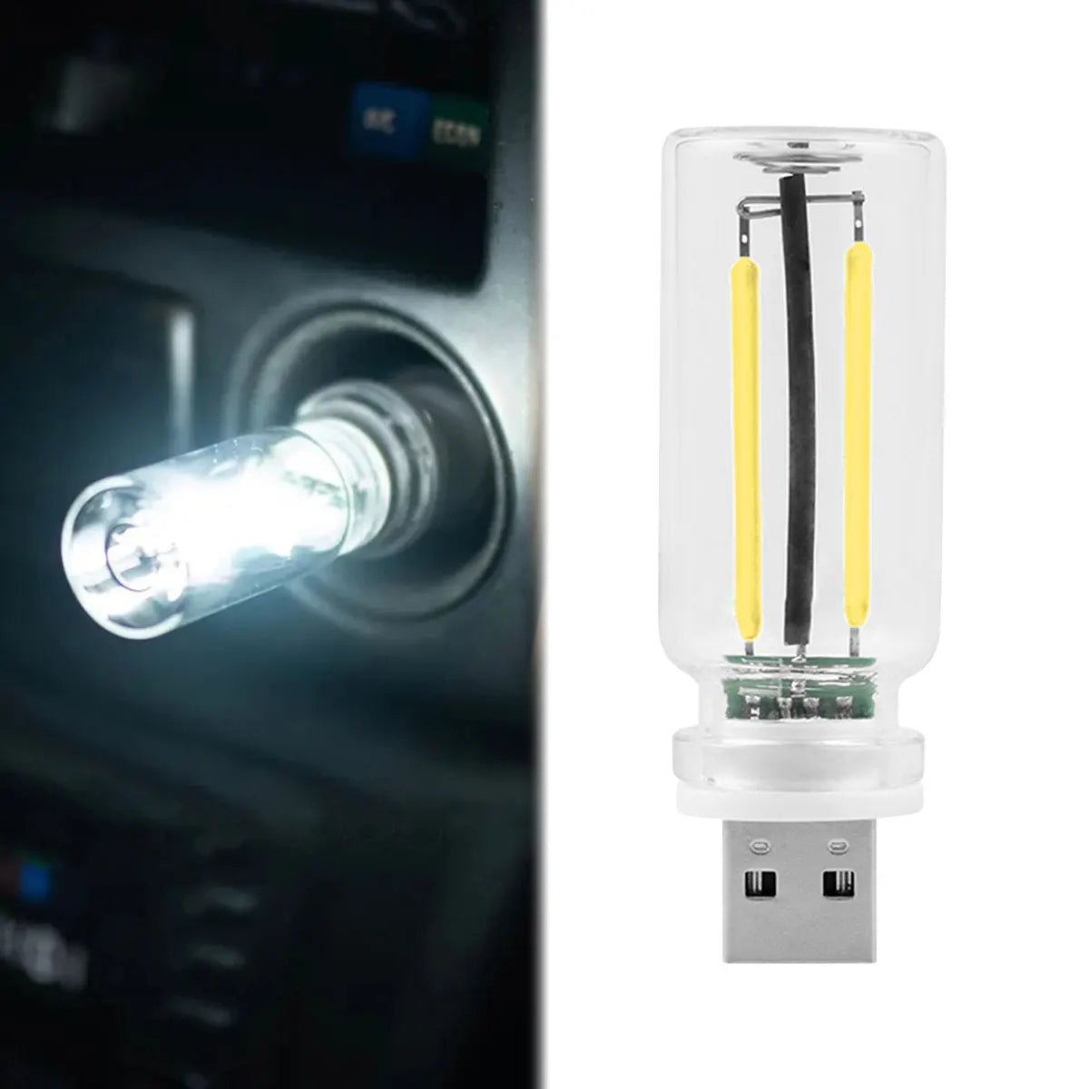 USB Touch Control LED Night Light Atmosphere Light Bulb Incandescent Lamp LED Filament Light Bulb Car Camping Home Room Decor